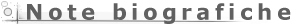 Note biografiche